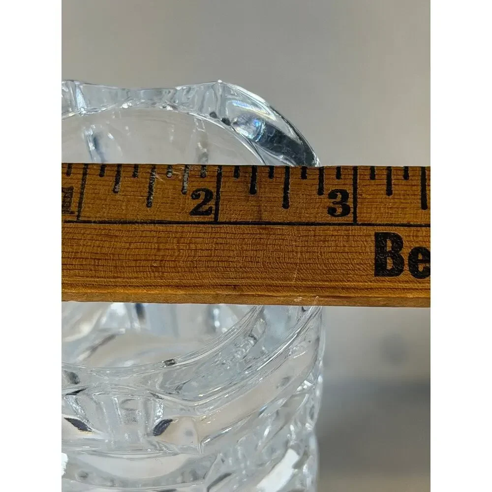 Vintage MCM Jacques-Georges Durand Luminarc Crystal Vase Cubist